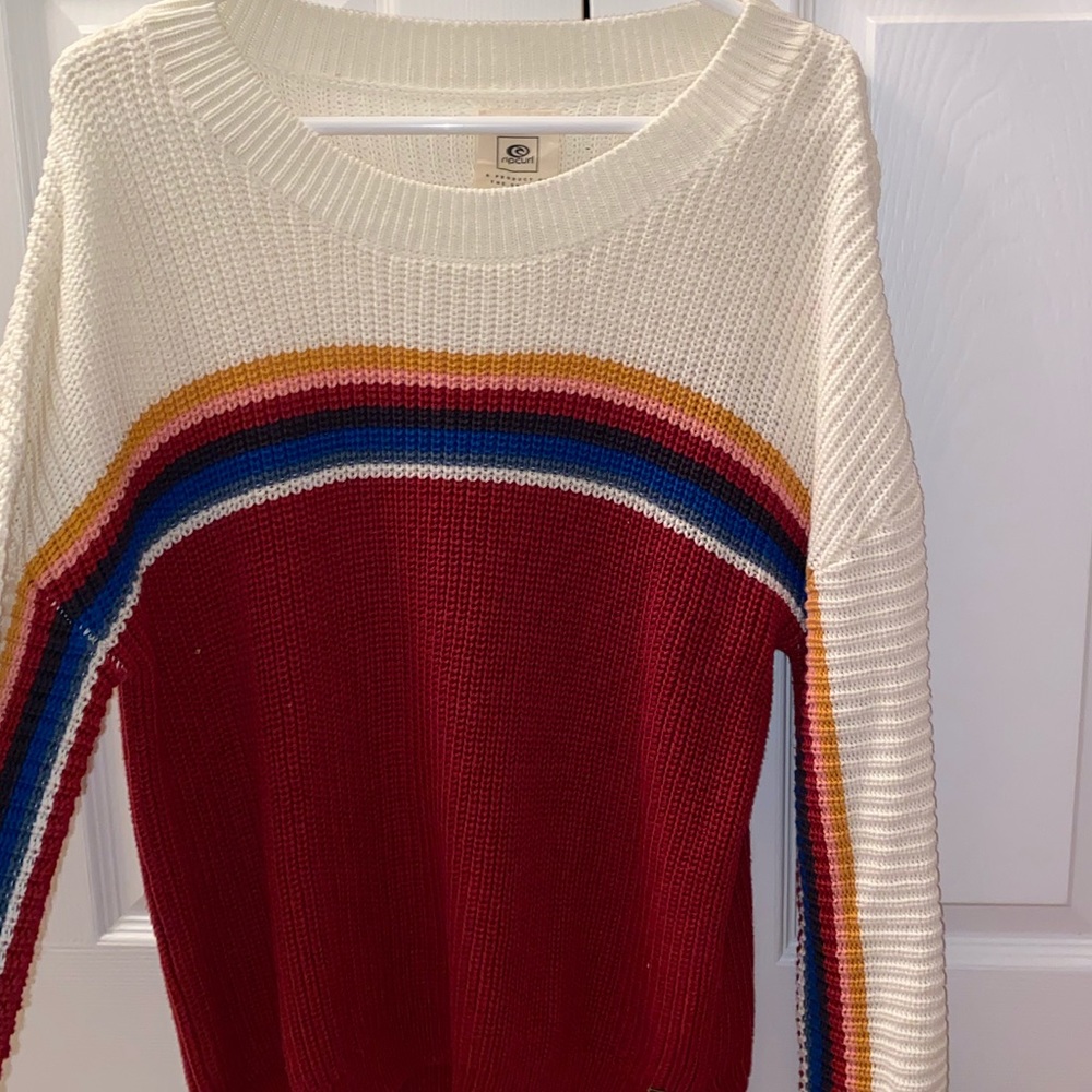 COZY Rip Curl Retro Stripe Sweater (Worn Once)